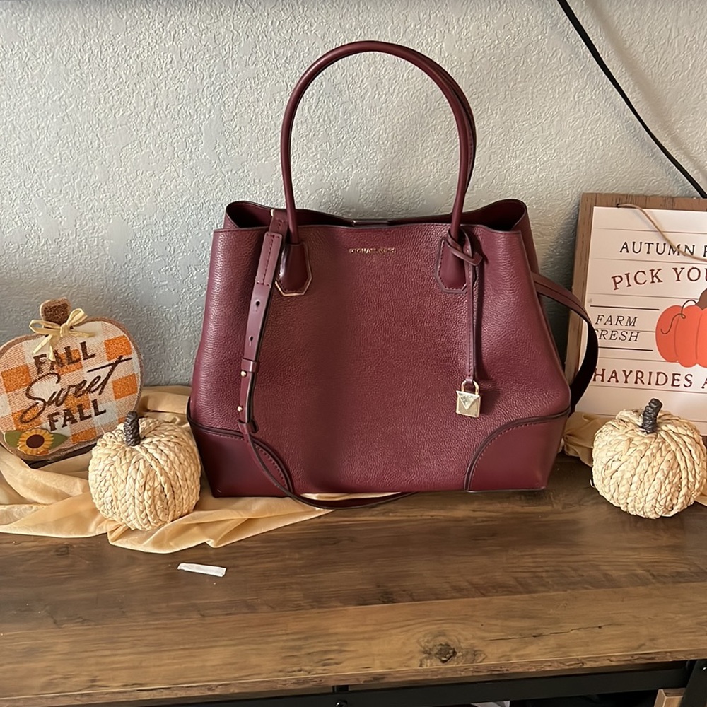 Oxblood Micheal Kors purse